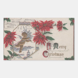 Weihnachten Rechteckiger Aufkleber