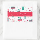 Weihnachten Rechteckiger Aufkleber (Tasche)