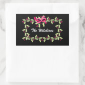 Weihnachten Rechteckiger Aufkleber (Tasche)