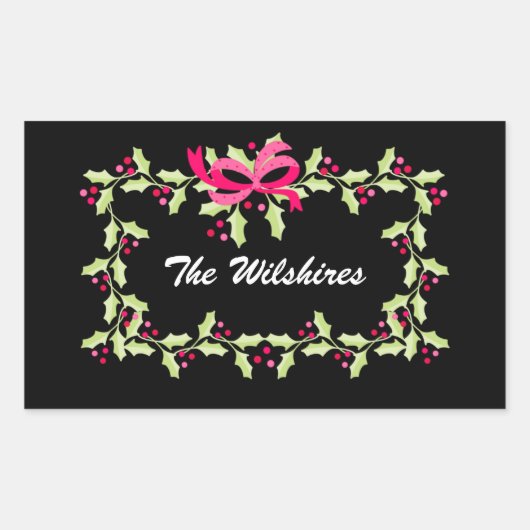 Weihnachten Rechteckiger Aufkleber (Vorderseite)