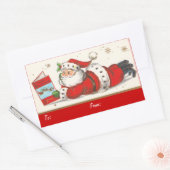 Weihnachten Rechteckiger Aufkleber (Umschlag)