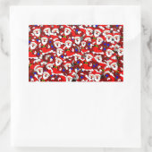 Weihnachten Rechteckiger Aufkleber (Tasche)