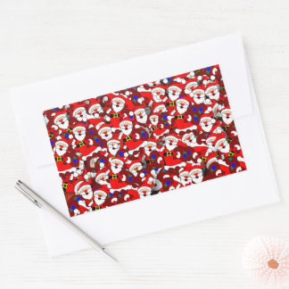 Weihnachten Rechteckiger Aufkleber