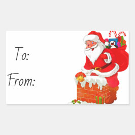 Weihnachten Rechteckiger Aufkleber