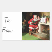 Weihnachten Rechteckiger Aufkleber (Vorderseite)