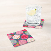 Weihnachten Rechteckiger Pappuntersetzer (Vor Ort)