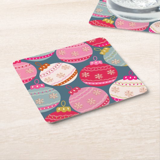 Weihnachten Rechteckiger Pappuntersetzer (angewinkelt)