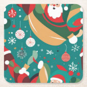 Weihnachten Rechteckiger Pappuntersetzer (Vorderseite)