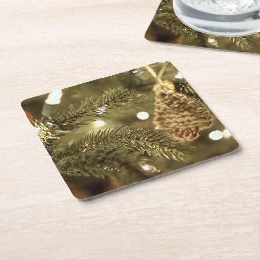 Weihnachten Rechteckiger Pappuntersetzer (angewinkelt)