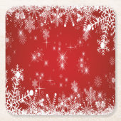 Weihnachten Rechteckiger Pappuntersetzer (Vorderseite)