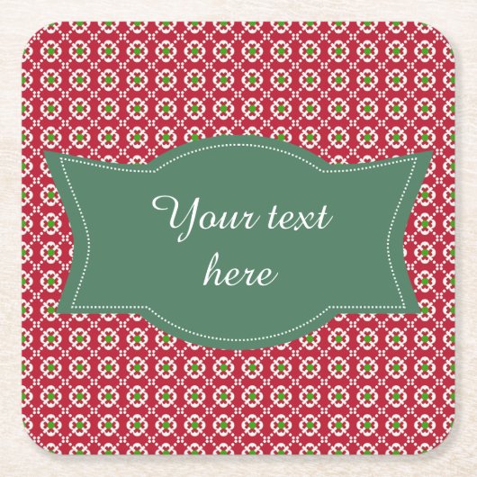 Weihnachten Rechteckiger Pappuntersetzer (Vorderseite)