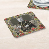 Weihnachten Rechteckiger Pappuntersetzer (angewinkelt)