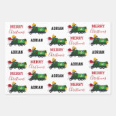 Weihnachten Recycelnd Garbage Truck Individuelle N Geschenkpapier Set (Vorderseite 2)