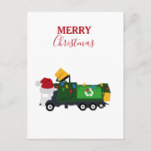 Weihnachten Recycelnd Müllwagen (Vorderseite)