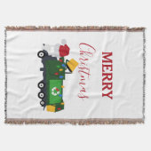 Weihnachten Recycelnd Müllwagen Decke (Vorderseite)