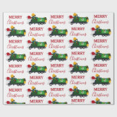 Weihnachten Recycelnd Müllwagen Geschenkpapier (Flach)