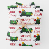 Weihnachten Recycelnd Müllwagen Geschenkpapier Set (Beispiel)