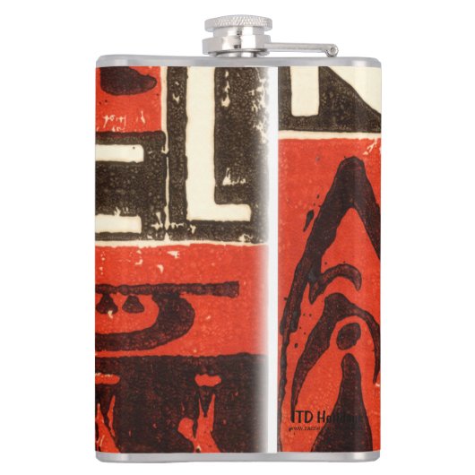 Weihnachten Red Flachmann (Rückseite)