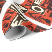 Weihnachten Red Geschenkpapier (Rolleneckpunkt)