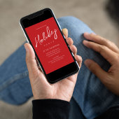 Weihnachten Red Green Classic Kariertes Muster Einladung