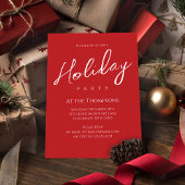 Weihnachten Red Green Classic Kariertes Muster Einladung