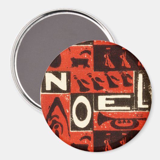 Weihnachten Red Magnet (Vorderseite/Rückseite)