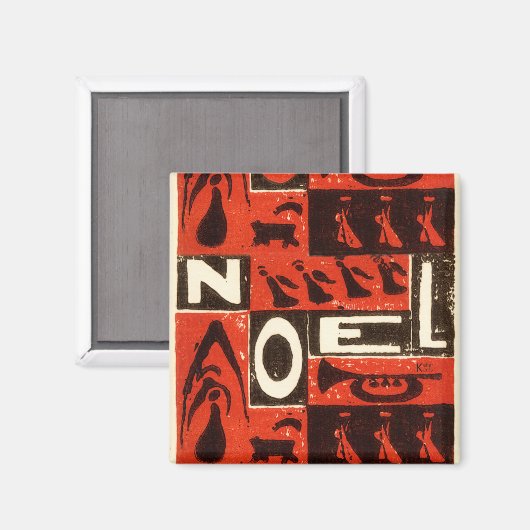 Weihnachten Red Magnet (Vorderseite/Rückseite)