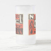 Weihnachten Red Mattglas Bierglas (Mittel)