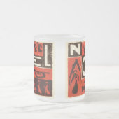 Weihnachten Red Mattglastasse (Mittel)