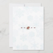 Weihnachten Red Poinsettia Essen Drink und seien S Einladung (Rückseite)