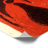 Weihnachten Red Poster (Ecke)