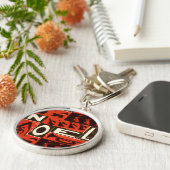 Weihnachten Red Schlüsselanhänger (Seite)