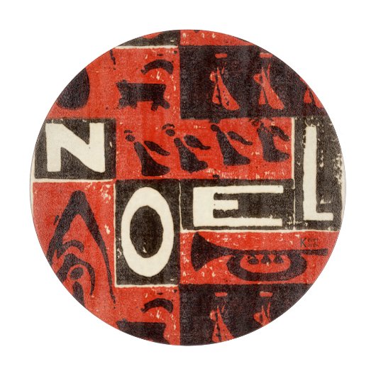 Weihnachten Red Schneidebrett (Vorderseite)