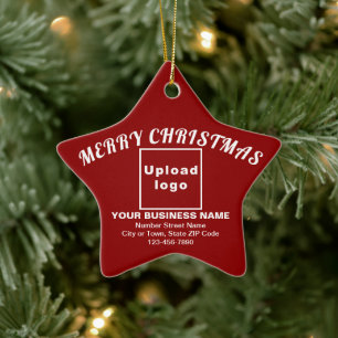 Weihnachten - Red Star Keramik Ornament