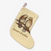 Weihnachten - Red Tail Hawk Bird in der Saison Kleiner Weihnachtsstrumpf (Vorderansicht (hängend))