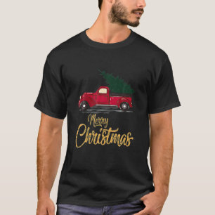 Weihnachten Red Truck Xmas Tree Vintage Geschenke T-Shirt