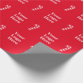Weihnachten Red White Candy Canons Ihr Logo Geschenkpapier (Ecke)