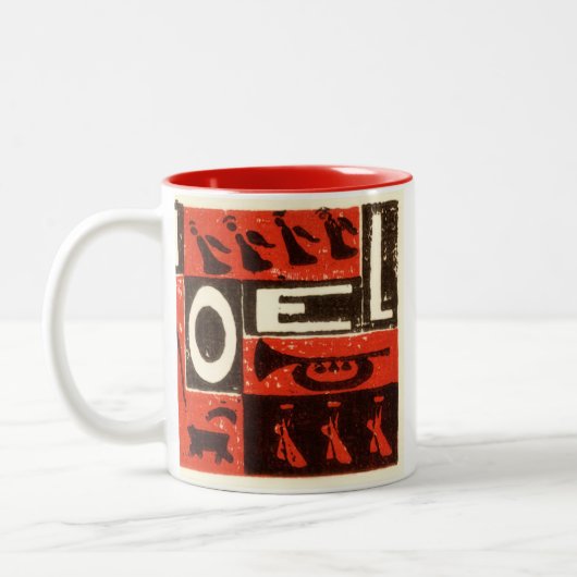 Weihnachten Red Zweifarbige Tasse (Links)