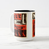 Weihnachten Red Zweifarbige Tasse (Vorderseite Links)