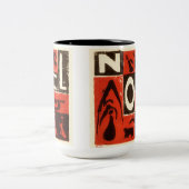 Weihnachten Red Zweifarbige Tasse (Mittel)