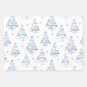 Weihnachten Redewendungen an der Küste Geschenkpapier Set (Vorderseite 2)