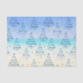 Weihnachten Redewendungen an der Küste Seidenpapier (Vorderseite)