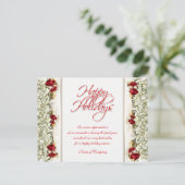 Weihnachten Redewendungen Xmas Firmendanken Postkarte (Stehend Vorderseite)