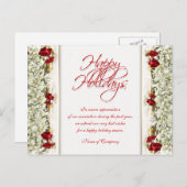 Weihnachten Redewendungen Xmas Firmendanken Postkarte (Vorne/Hinten)