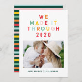 Weihnachten Regenbogen bunt, wir schafften es durc (Vorne/Hinten)