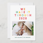 Weihnachten Regenbogen bunt, wir schafften es durc (Vorderseite)