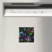 Weihnachten Regenbogenfarbene Schneeflocken Slipp Magnet (In Situ (Geschirrspüler))