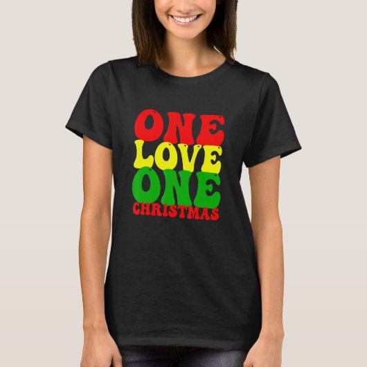Weihnachten Reggae Rasta T-Shirt (Vorderseite)
