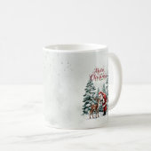 Weihnachten & Reindeer Frohe Weihnachtsfeier Tasse (VorderseiteRechts)