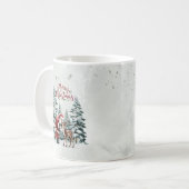 Weihnachten & Reindeer Frohe Weihnachtsfeier Tasse (Vorderseite Links)